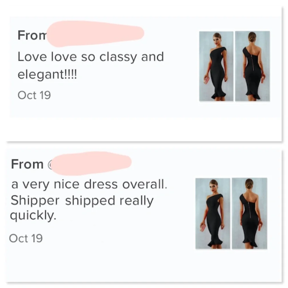 Bandage Asymmetrical Midi Dress in Black - Picture 15 of 16